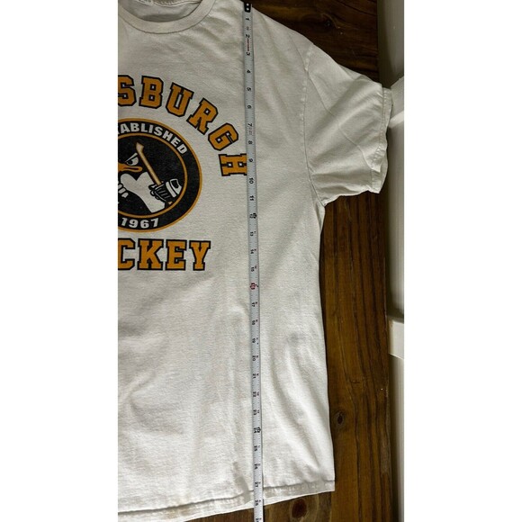 Vintage Pittsburgh Hockey Mens T Shirt Size Large - Picture 8 of 8